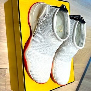 Fendi White high top sneakers